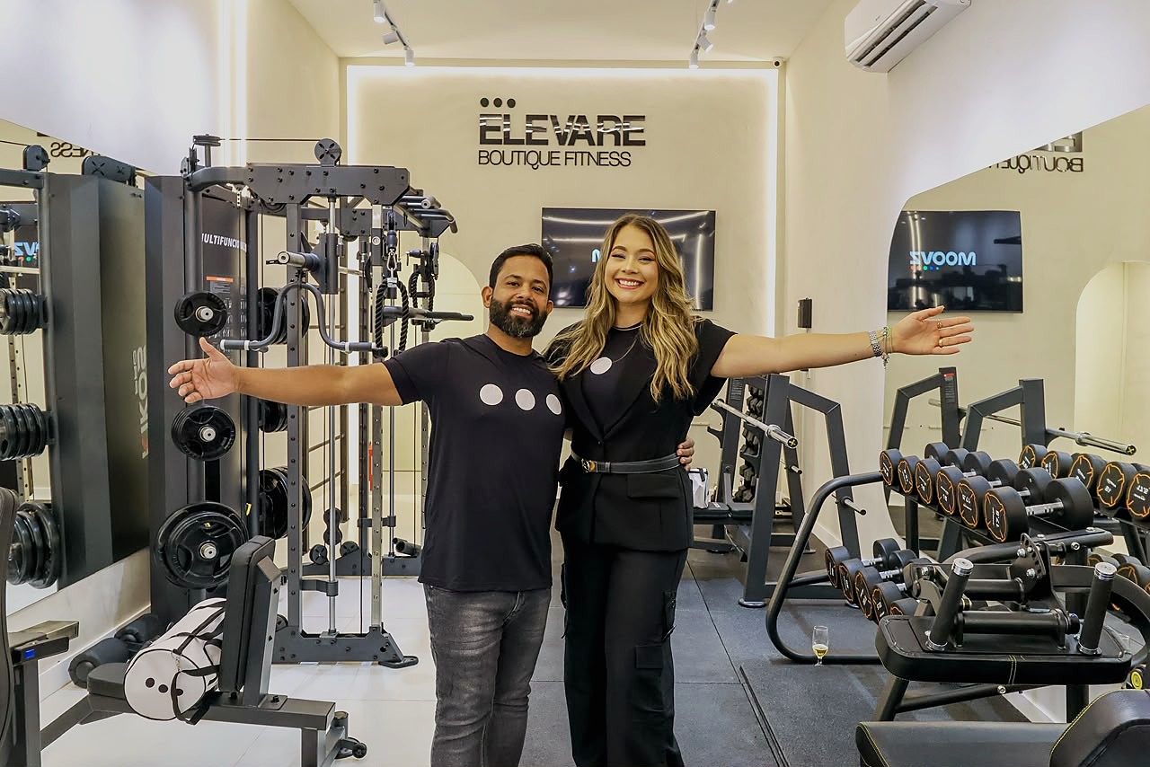 Alex Guimarães e Dilliany Adorno, idealizadores da Elevare Boutique Fitness